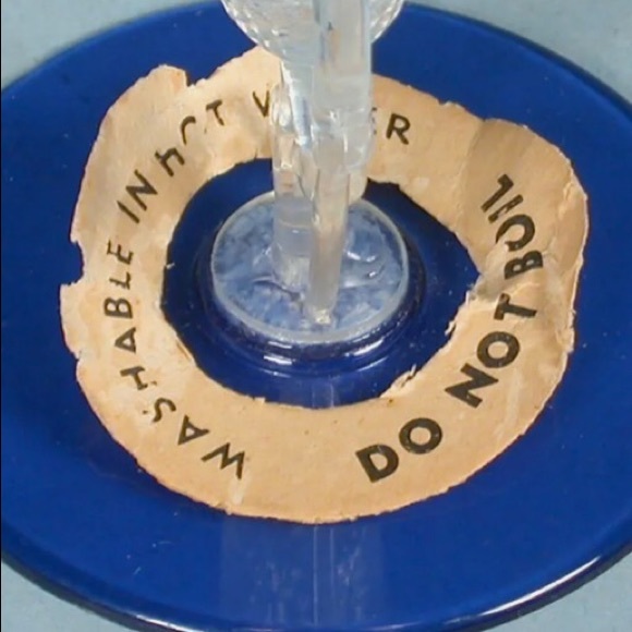 Antique Mr. Peanut Martinis Glasses in Red, White,& Blue Plastic from 1950’a VGC - Picture 7 of 9